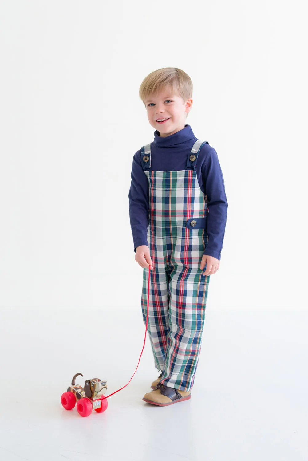 Ivy League Longall - Field Park Plaid with Nantucket Navy