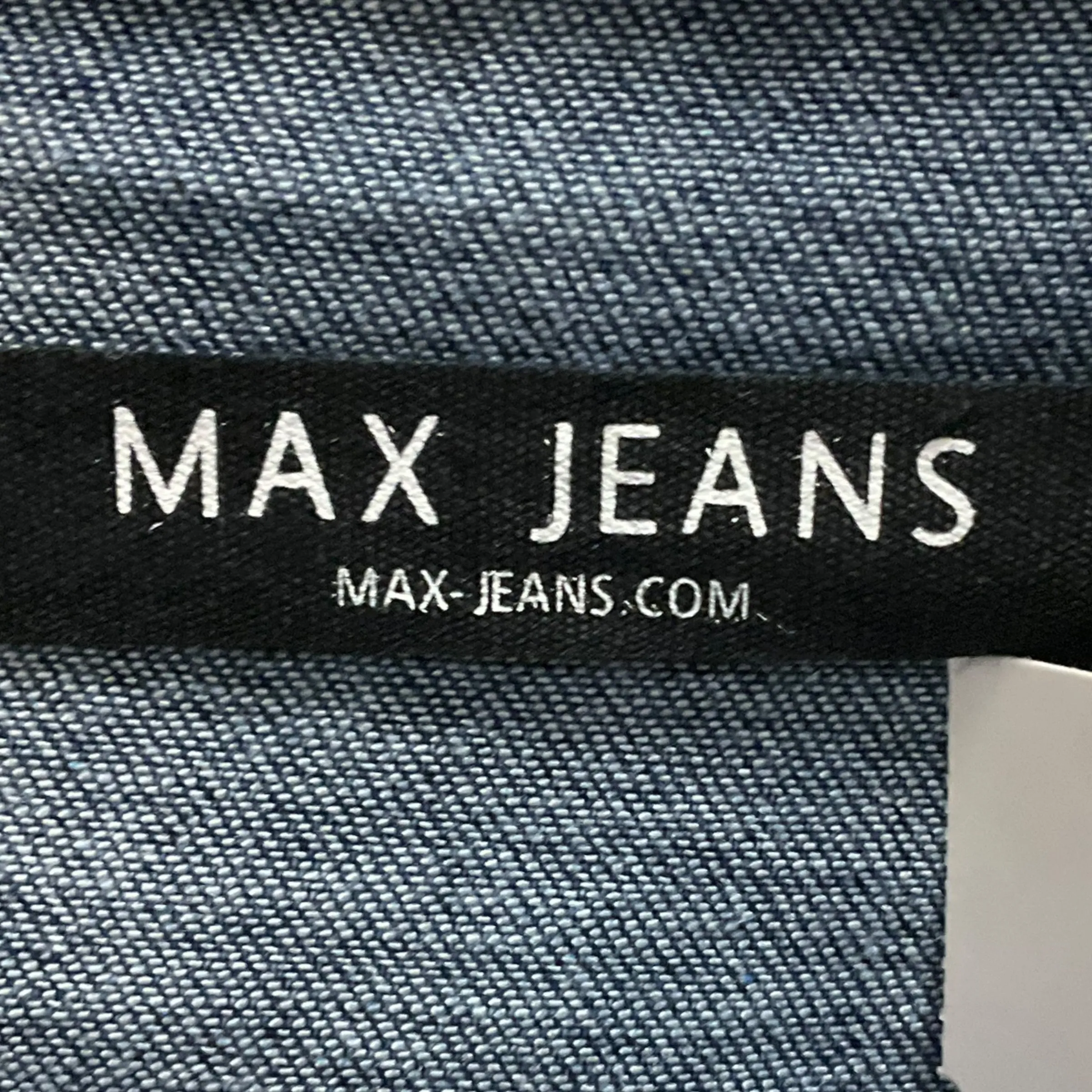Jacket Denim By Max Jeans In Blue denim, Size: L