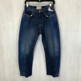 Jeans Straight By Current/elliott In Blue Denim, Size: 4