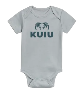 KUIU Stacked Logo Baby One-Piece | Mist