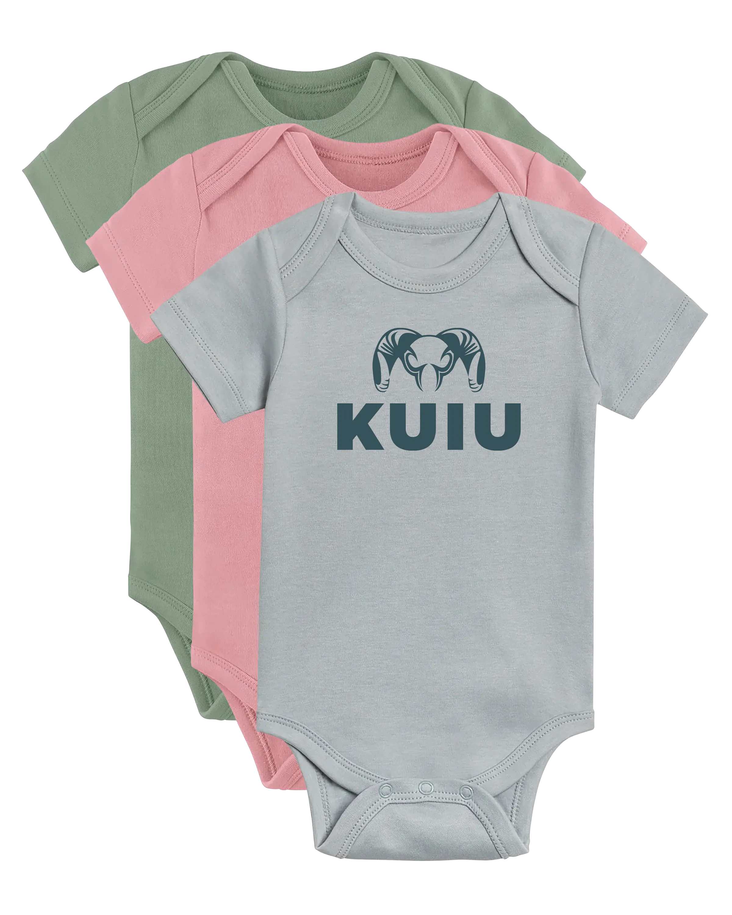KUIU Stacked Logo Baby One-Piece | Mist