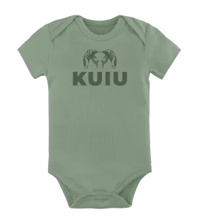 KUIU Stacked Logo Baby One-Piece | Thyme