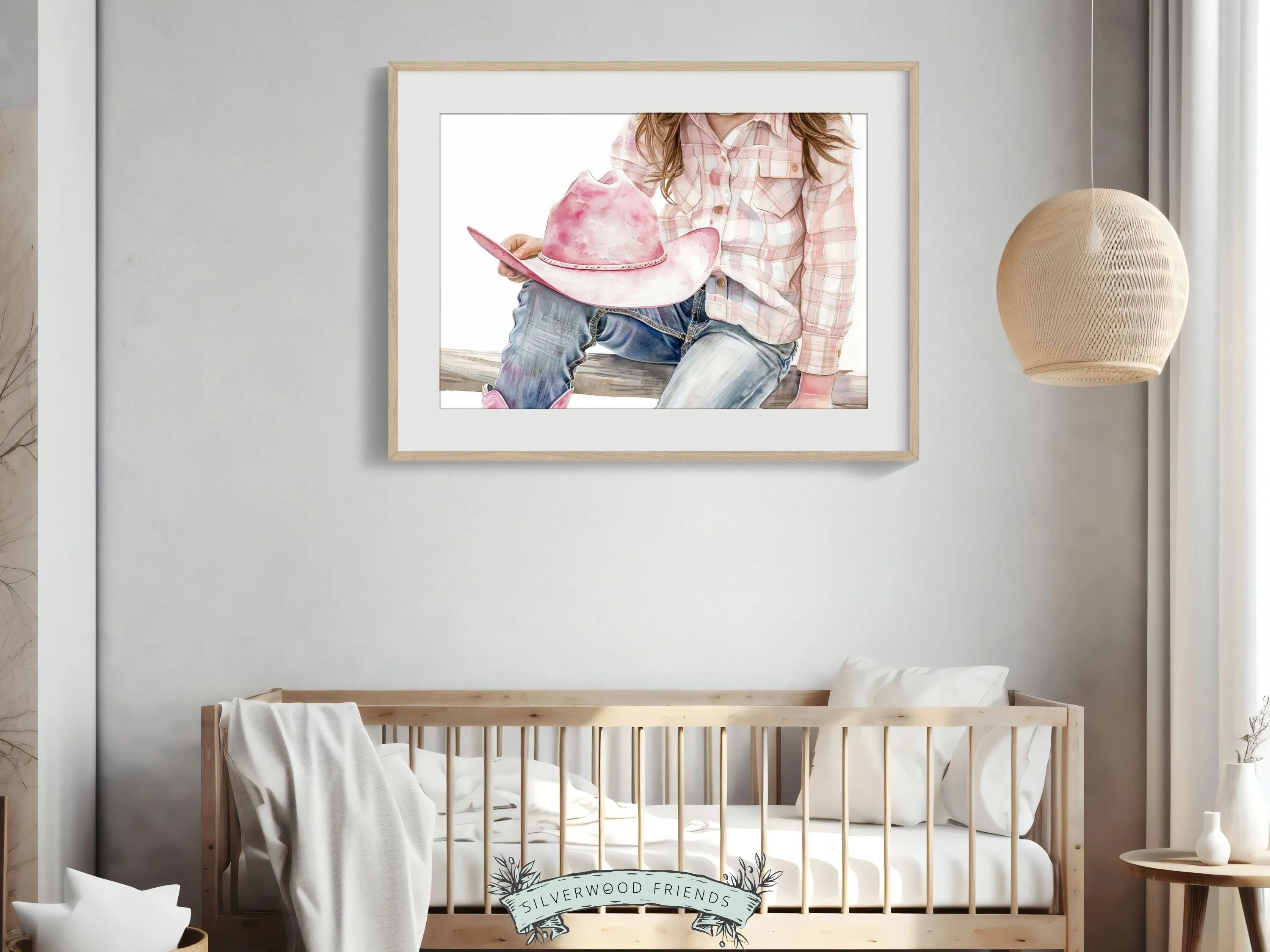 Little Cowgirl Nursery Print - 001