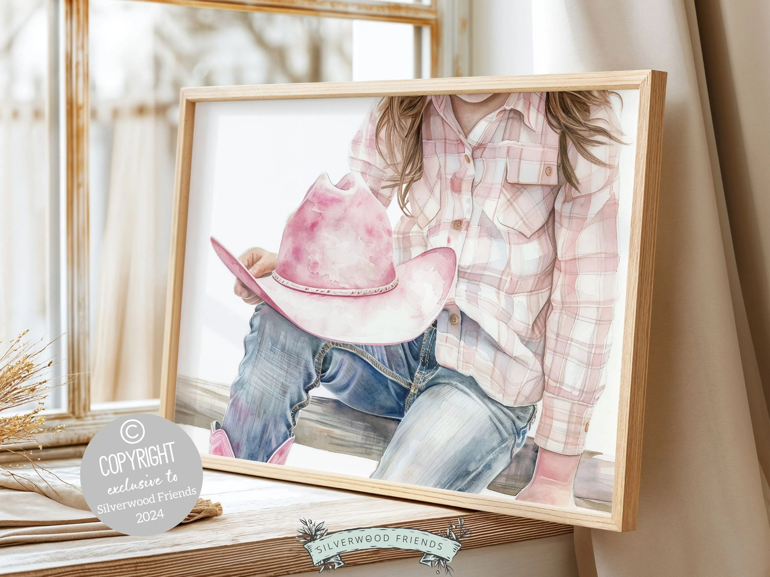 Little Cowgirl Nursery Print - 001
