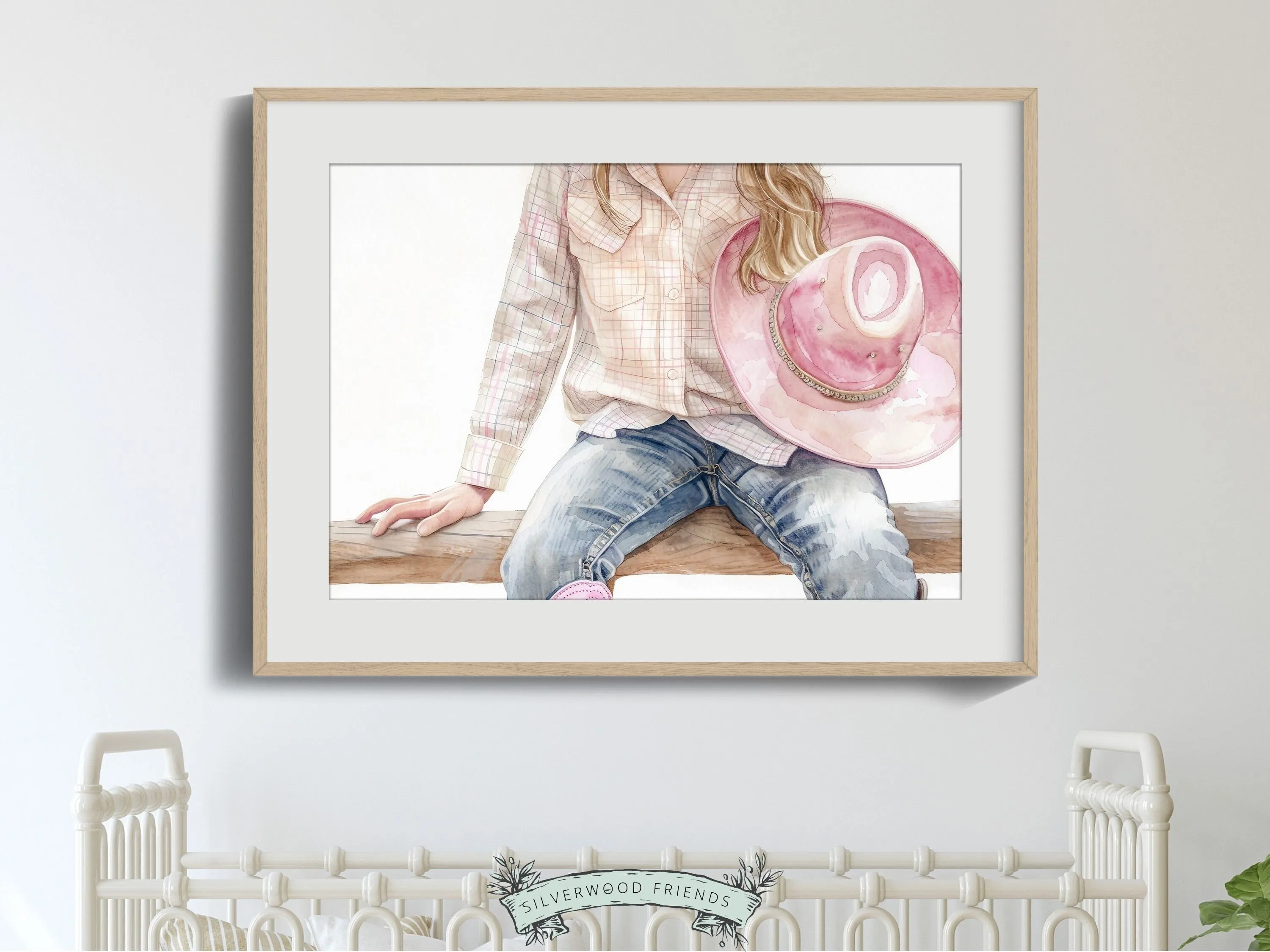 Little Cowgirl Nursery Print - 003
