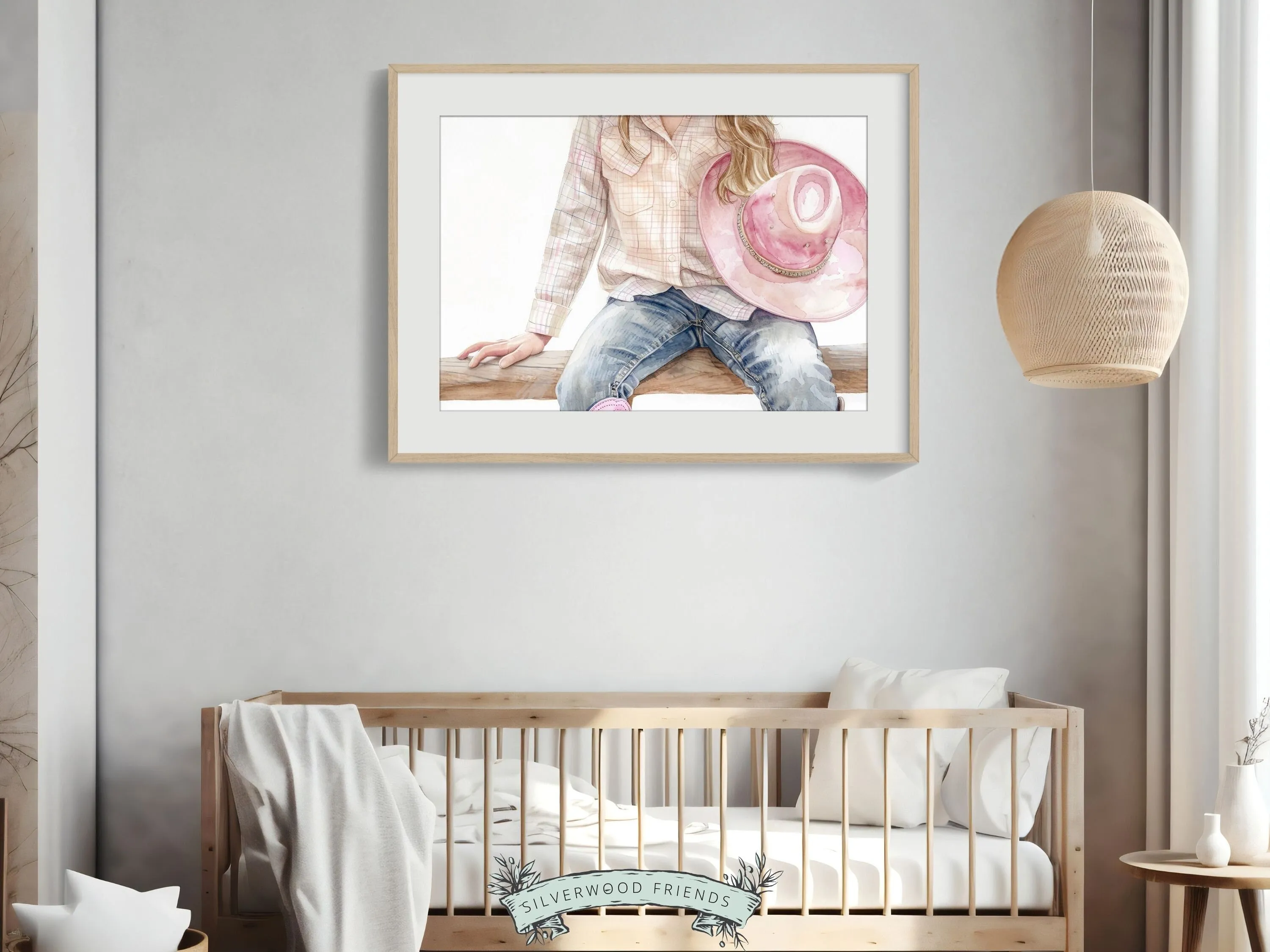 Little Cowgirl Nursery Print - 003