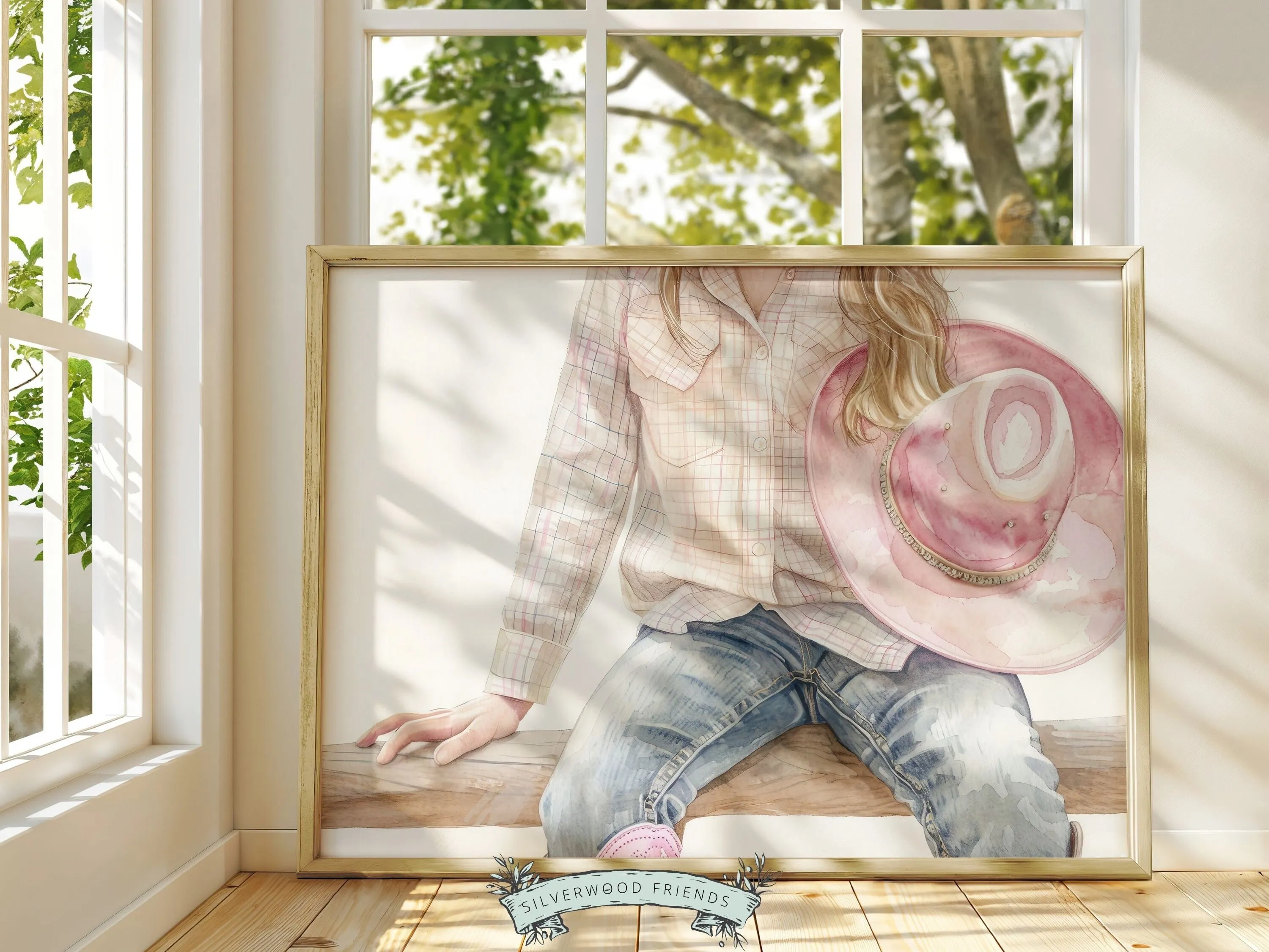 Little Cowgirl Nursery Print - 003