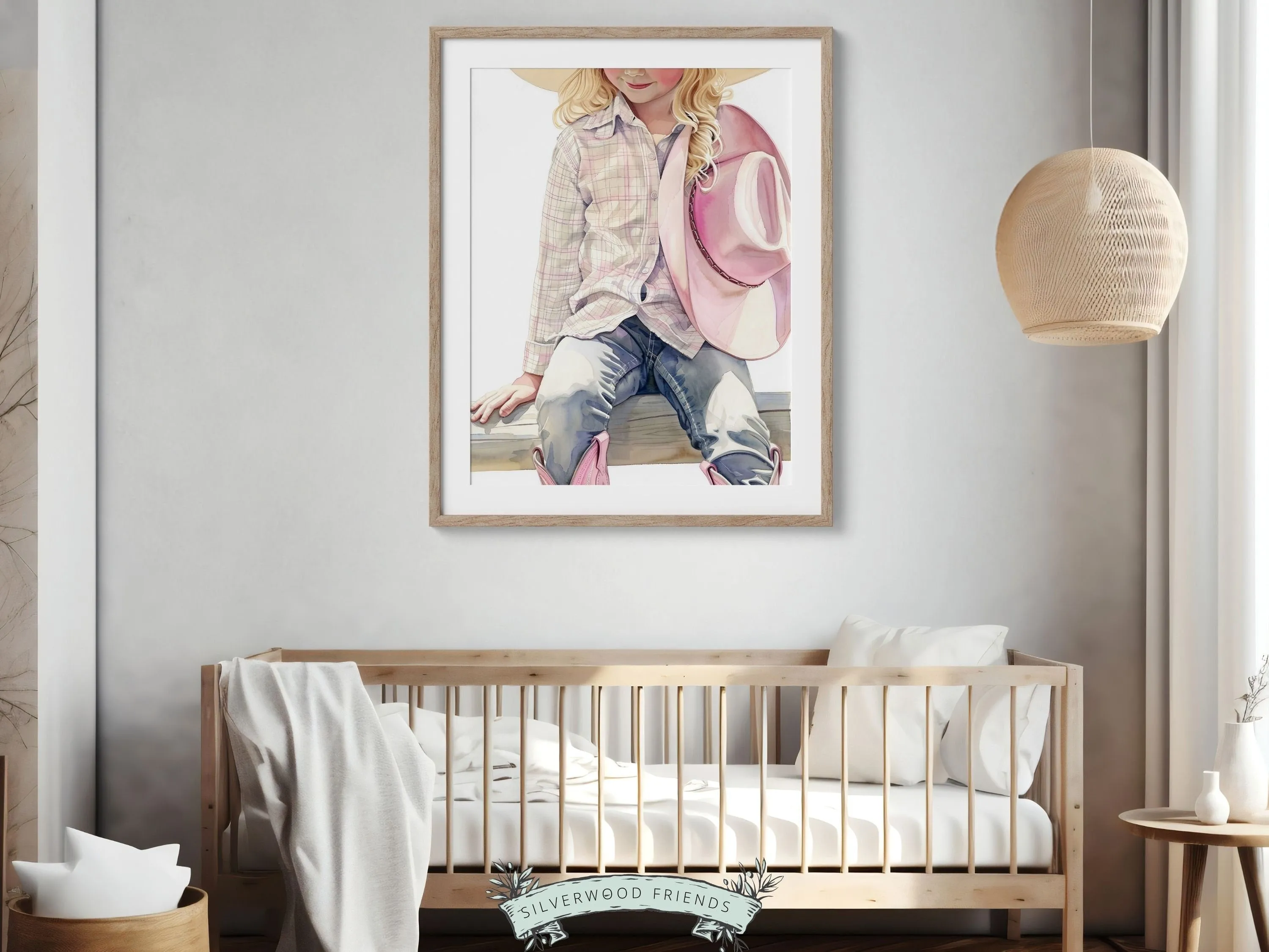 Little Cowgirl Nursery Print - 004