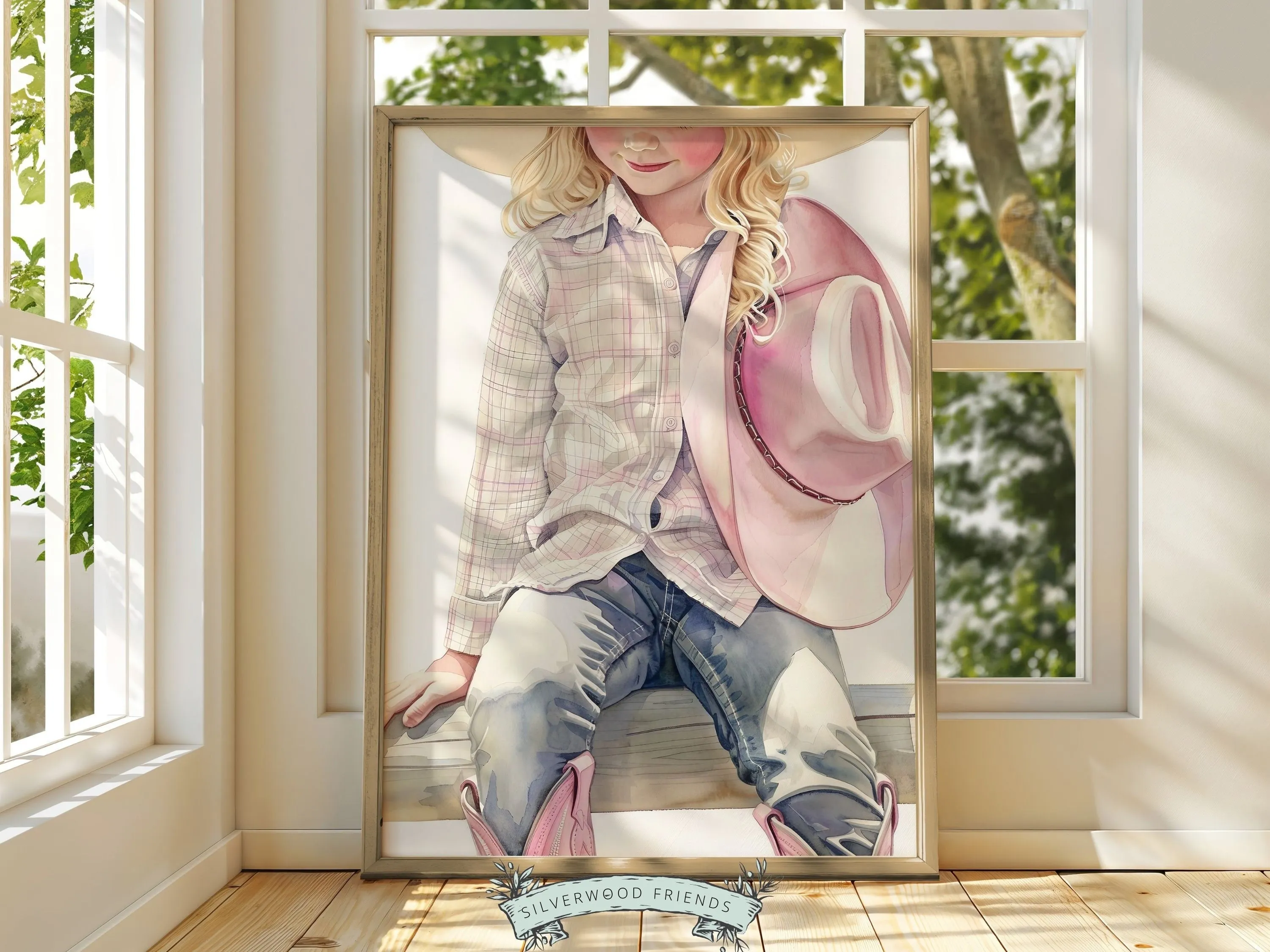 Little Cowgirl Nursery Print - 004