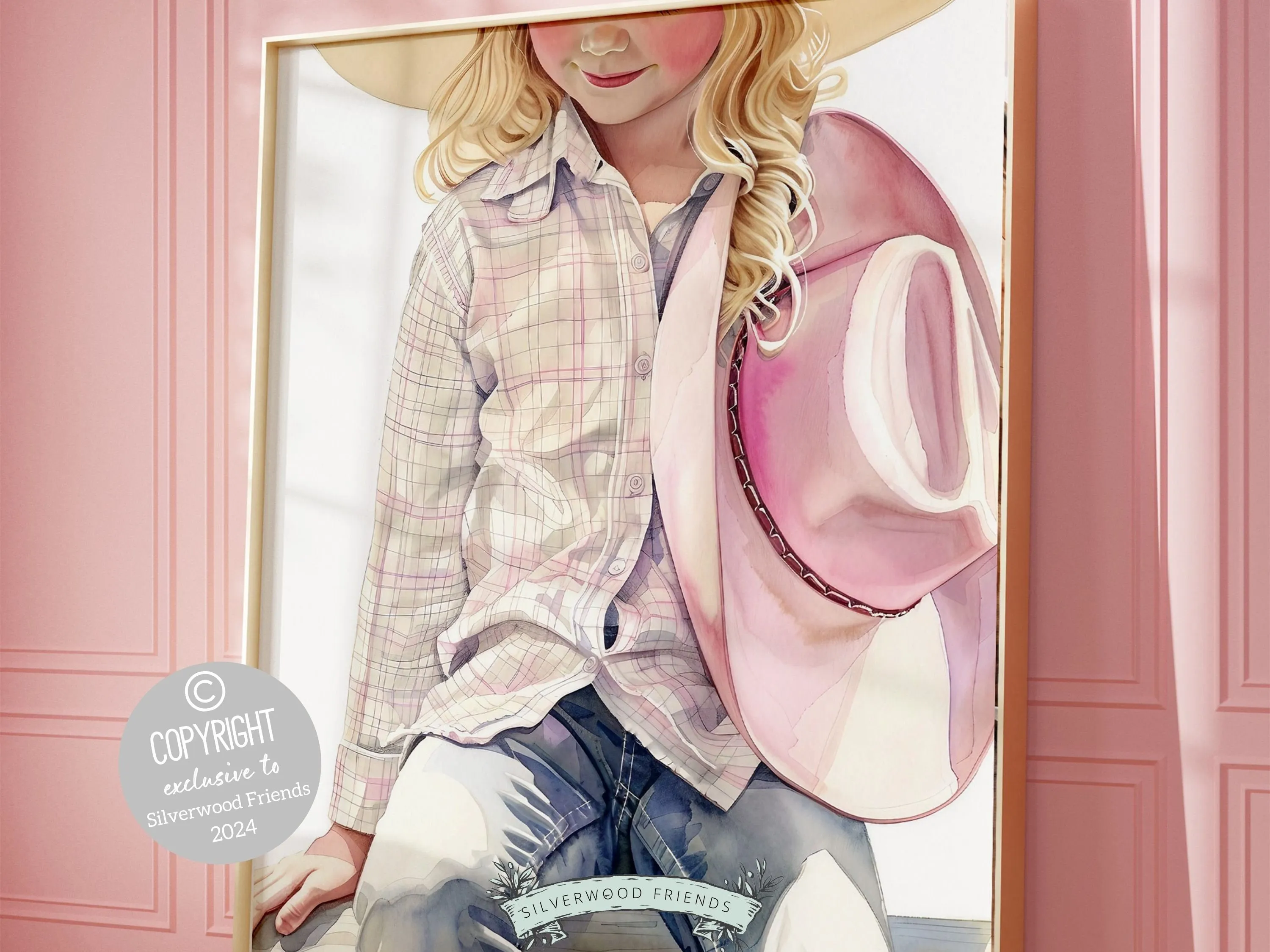 Little Cowgirl Nursery Print - 004