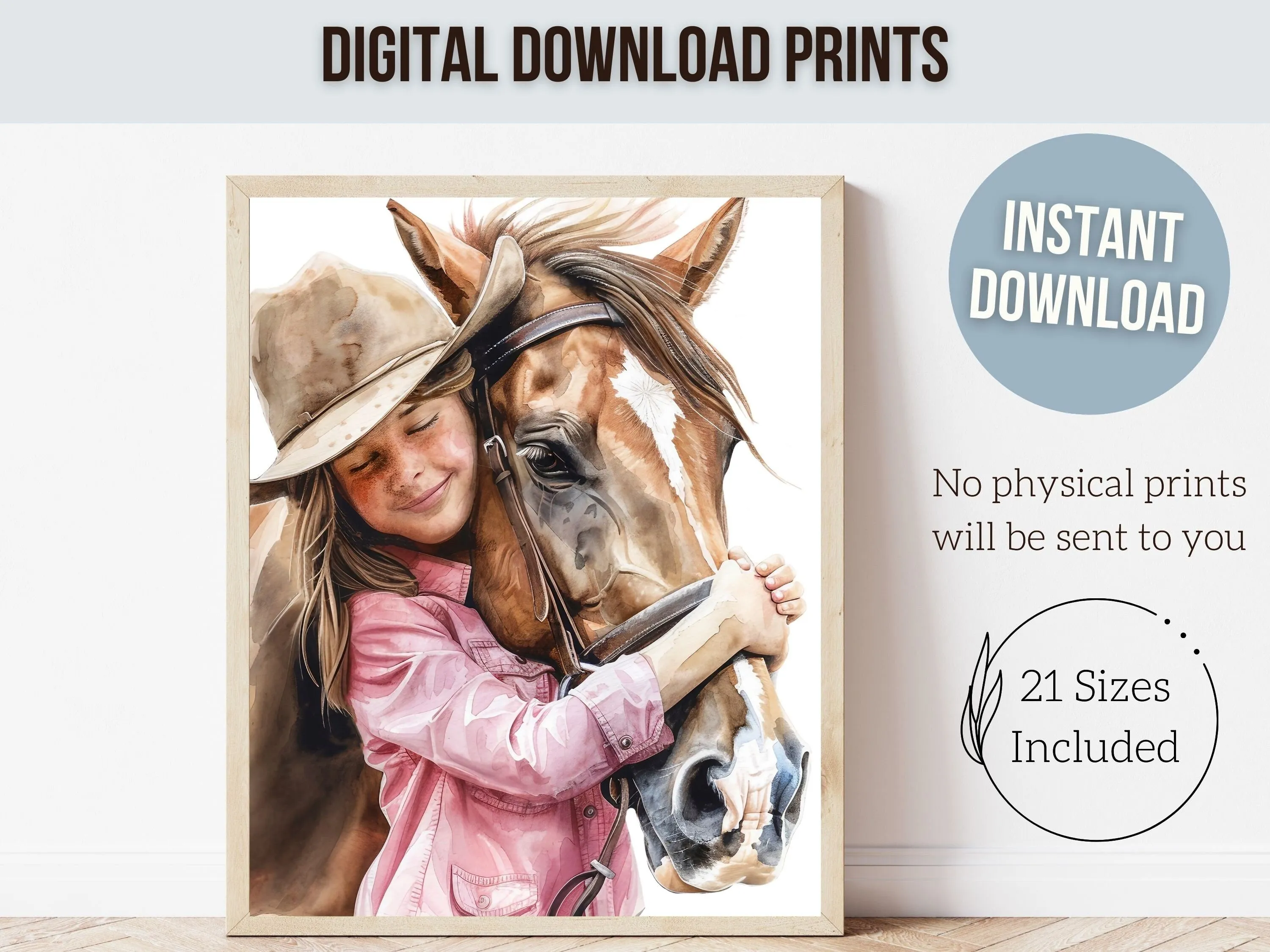 Little Cowgirl Nursery Print - 005