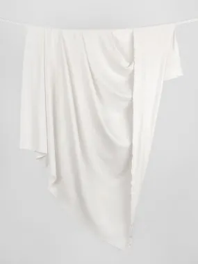 Luxe Organic Cotton Jersey Knit - White - Swatch