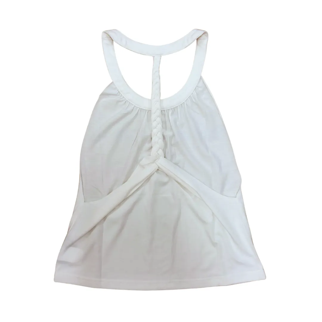 Mad Ally Children's Pirouette for PIzza Singlet Top - White