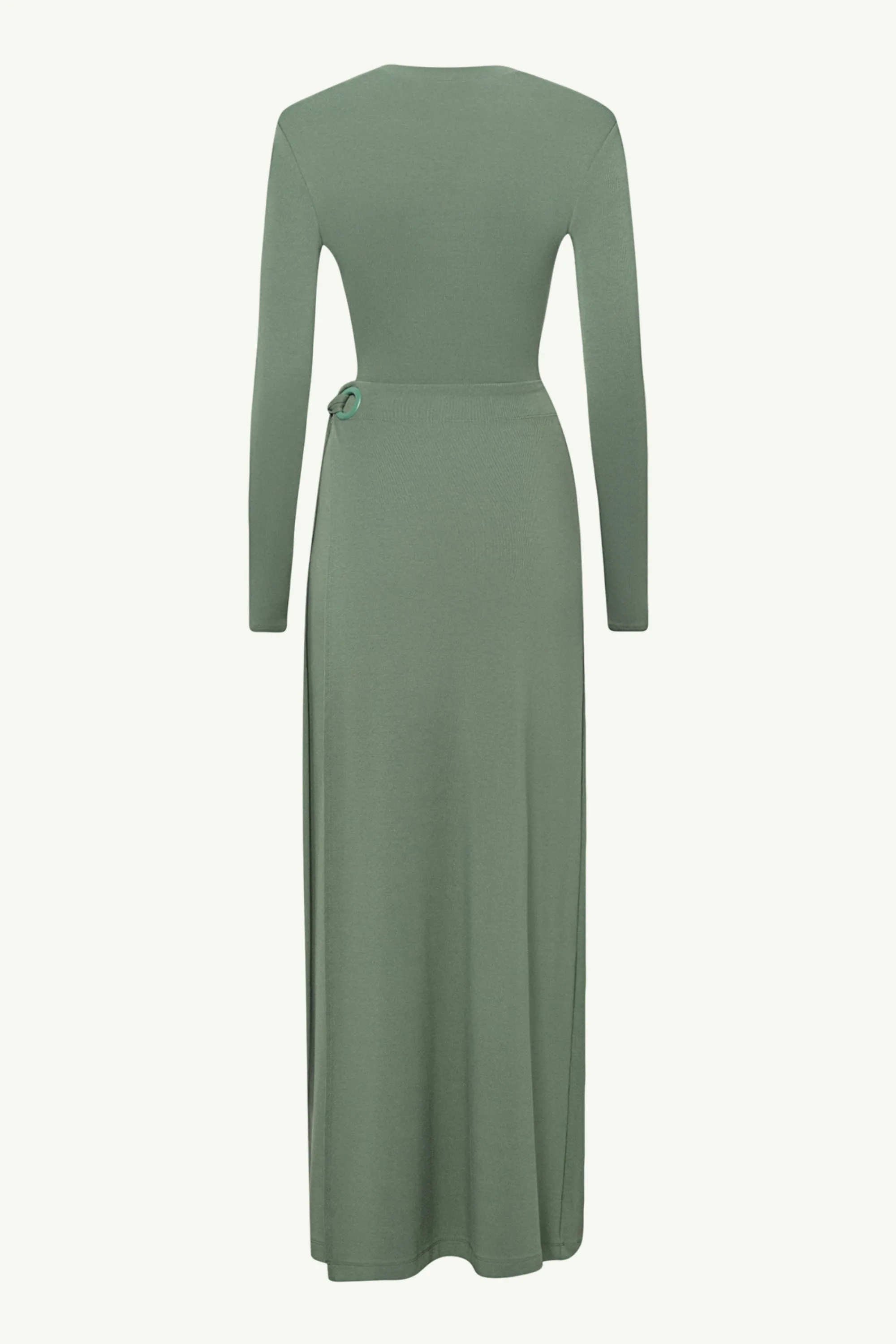 Melissa Jersey Maxi Dress with Wrap Skirt - Dark Forest