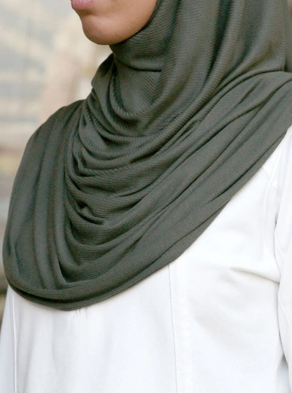 Modal Rib Jersey Maxi Hijab
