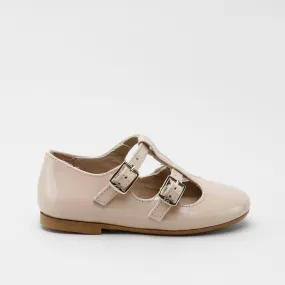 Papanatas  Miu Patent Double Buckle T-Strap
