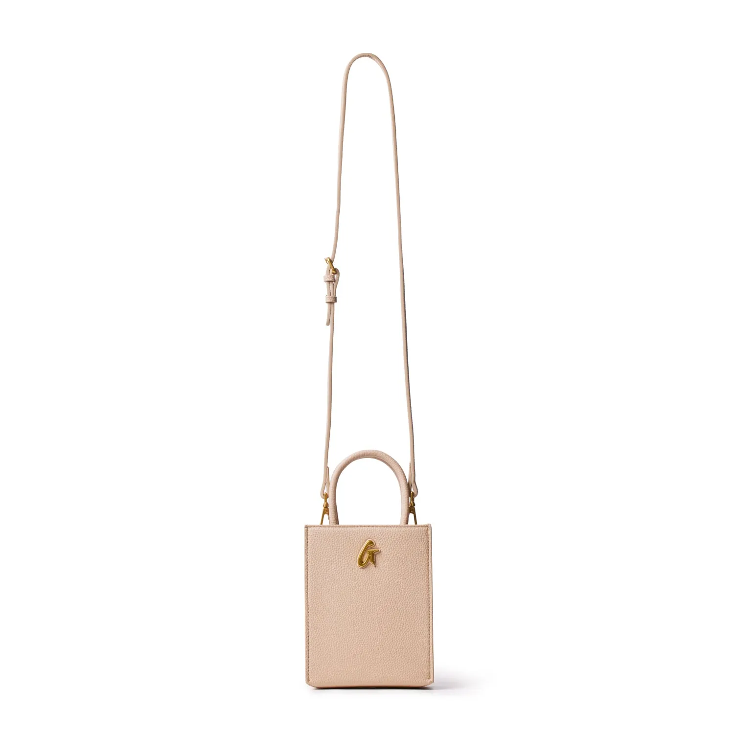 PEBBLE MINI TOTE NUDE