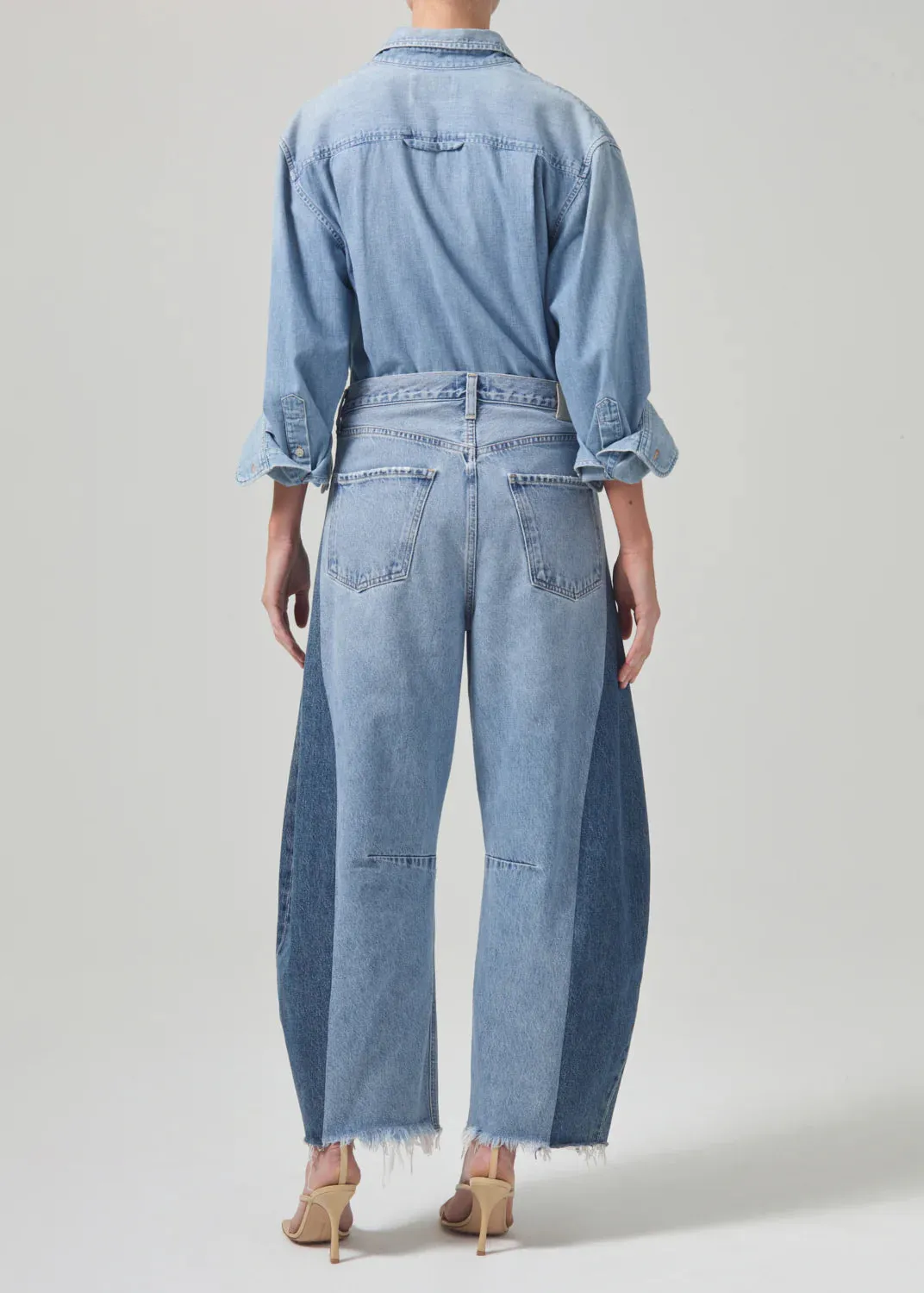 Pieced Horseshoe Jean in Fracture