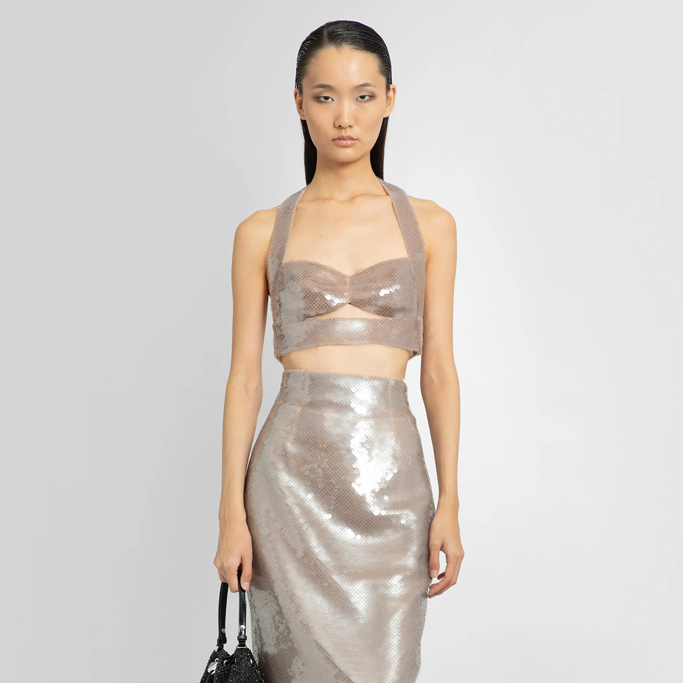 PRADA WOMAN GREY TOPS