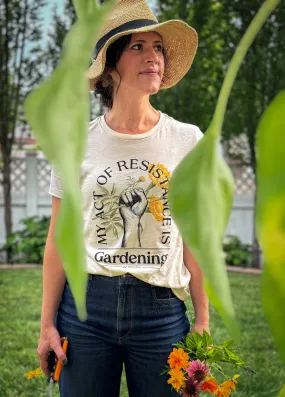 "Gardening" Off-White Women's T-Shirt