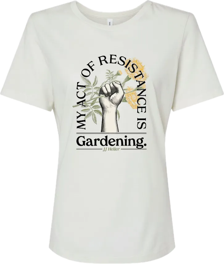 "Gardening" Off-White Women's T-Shirt