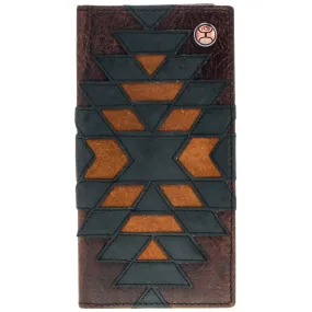 "Kai" Brown/Black & Tan Patchwork Rodeo Hooey Wallet