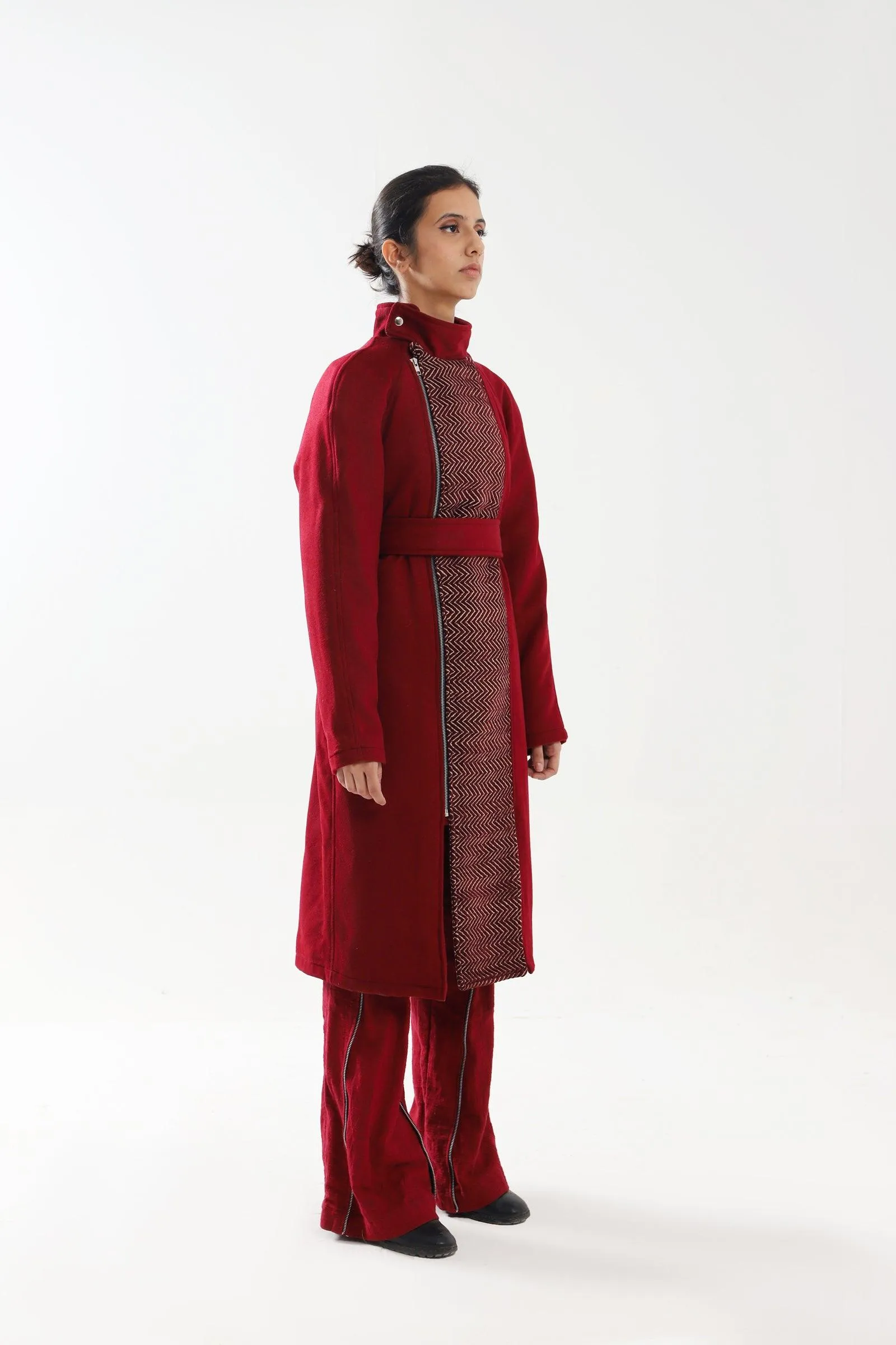 RED LADIES KHADDAR PANT