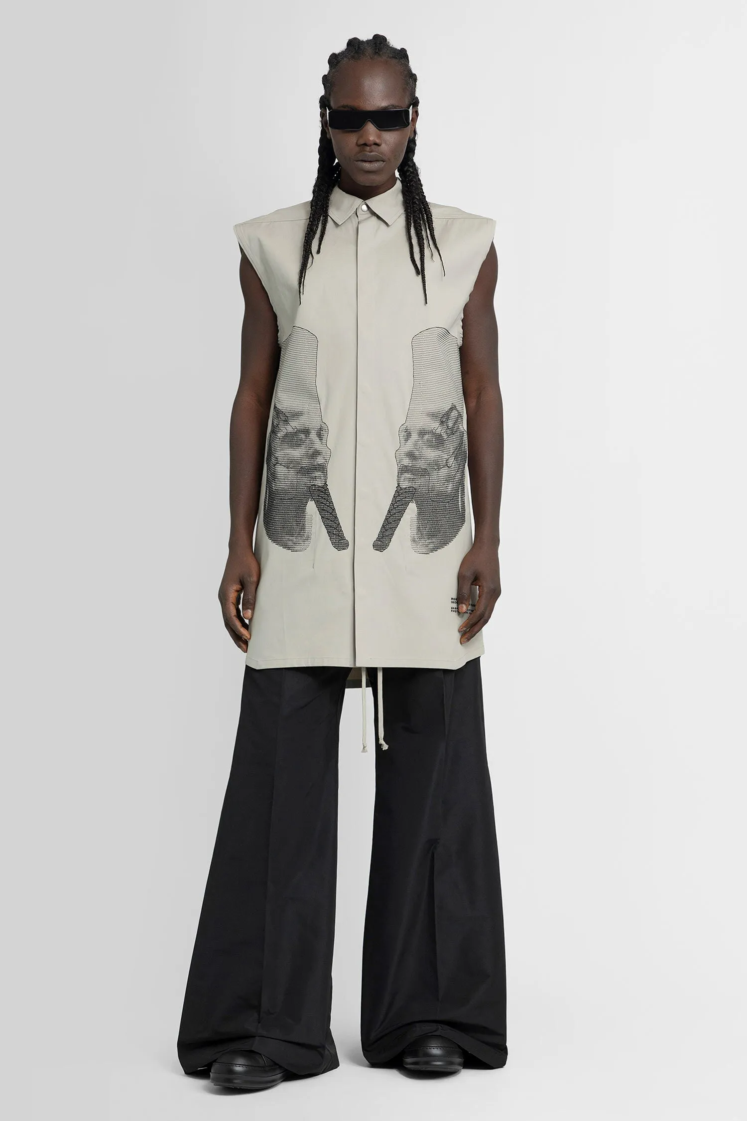 RICK OWENS MAN GREY SHIRTS