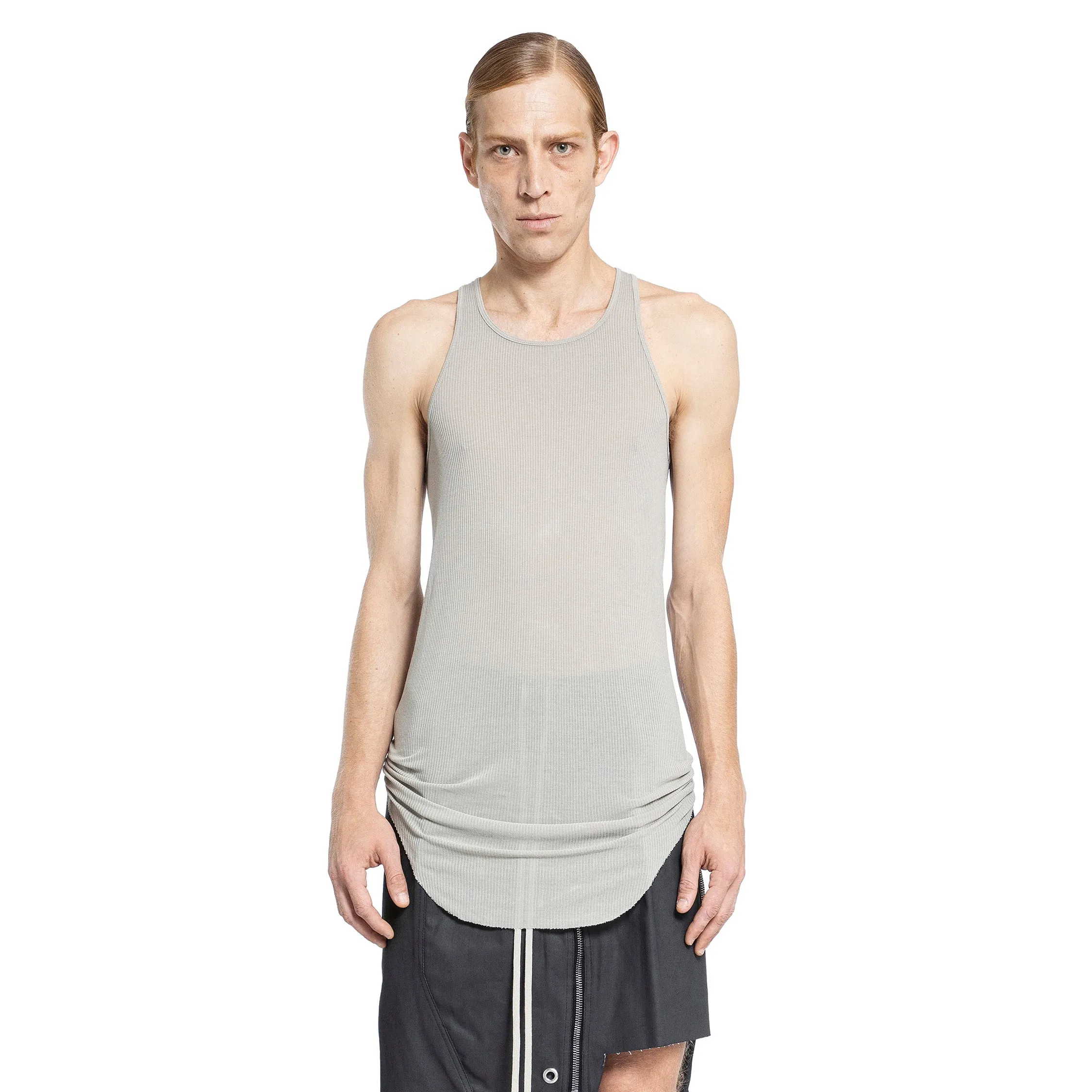 RICK OWENS MAN GREY T-SHIRTS & TANK TOPS