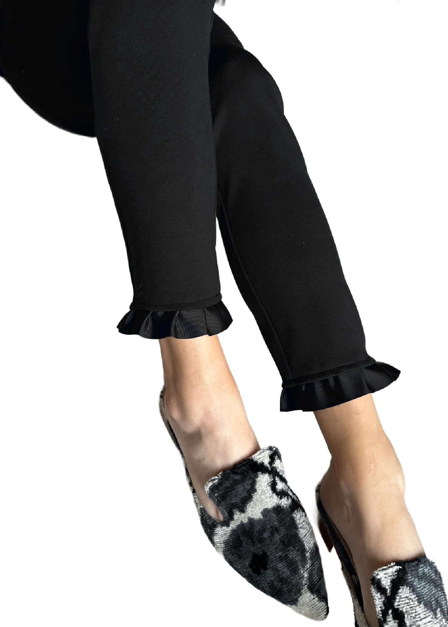 SABRINA RIBBON RUFFLE PANTS