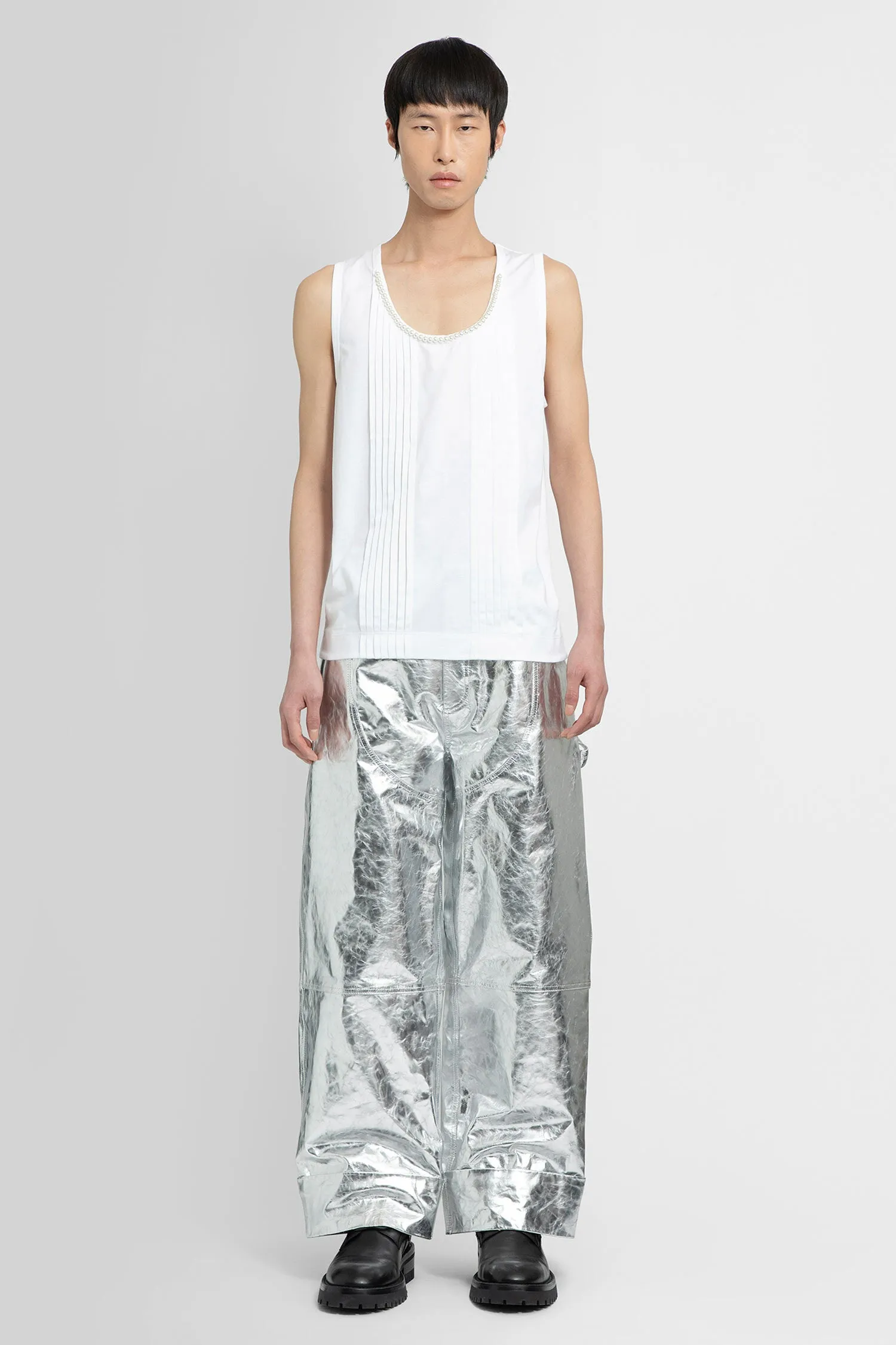SIMONE ROCHA MAN WHITE T-SHIRTS & TANK TOPS