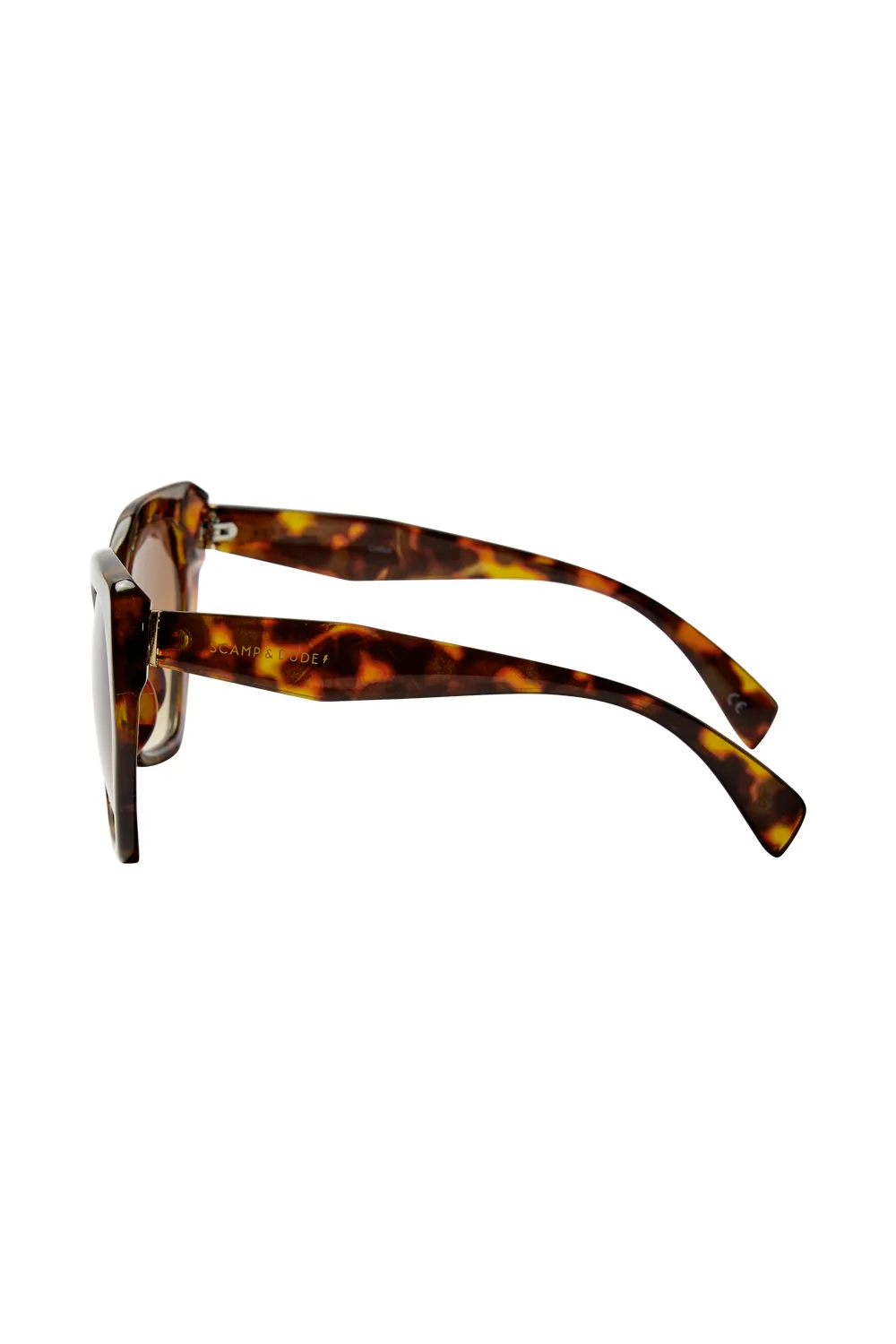 Sofia Tortoiseshell Oversized Sunglasses