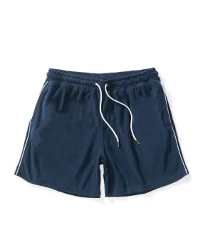 The Gaucho Terry Cloth Shorts - Vintage Navy