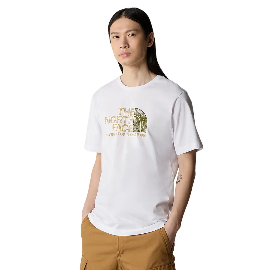The North Face maglietta manica corta da uomo Rust 2 NF0A87NWFN41 bianco