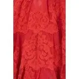 Vicky Tiel Red Lace Cocktail Dress | M