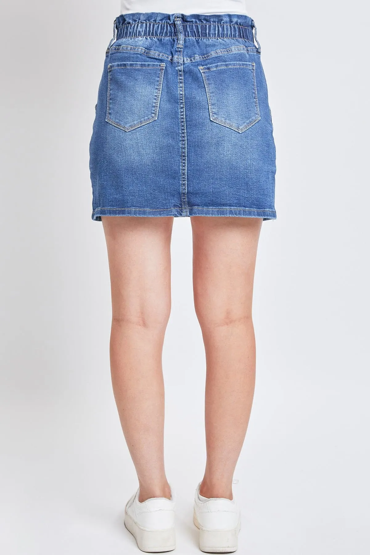 Women's Paperbag Denim Skirt